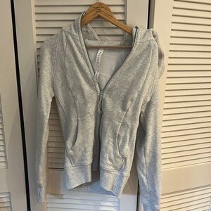 Lululemon Scuba Gray Zip-Up Hoodie
